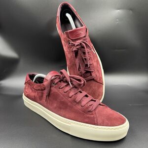 Good Man Brand Edge Men’s Sneakers Size 11 Burgundy Suede Low Top Lace Up